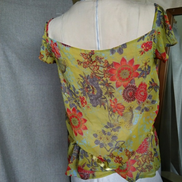 Coco & Chase blouse - cap sleeve M - Picture 6 of 7